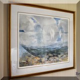 A09. Richard Grosvenor framed print. 28”h x 33”w 